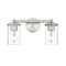 Z-Lite Thayer Vanity, 2-Light, 16 In.W x 5.75 In.L x 8.75 In.H, Brushed Nickel/Clear 742-2V-BN - alternate 4